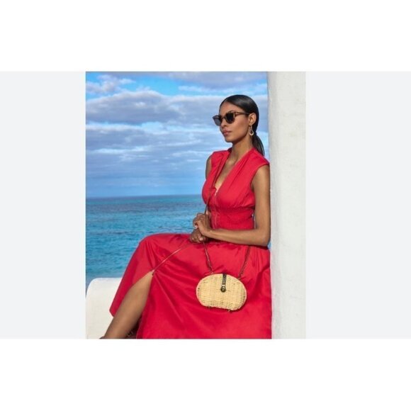 PATRICIA NASH Nissaki rattan mini crossbody bag + Dust bag NATURAL - Picture 2 of 11